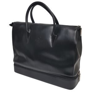KESSLORD Paris Black leather tote bag